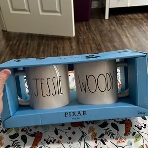 Rae Dunn Pixar coffee mugs Jessie and woody from Toy Story